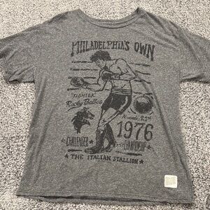 The Original Retro Brand Gray Graphic T-Shirt Men’s Size Large ROCKY